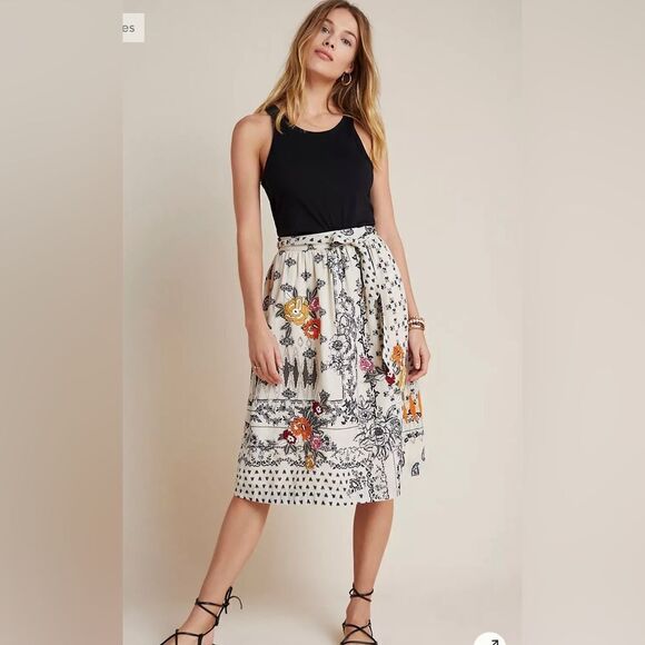 Anthropologie Devi Embroidered
Midi Skirt Vineet Bahl Womens Size
XS new - Picture 1 of 11